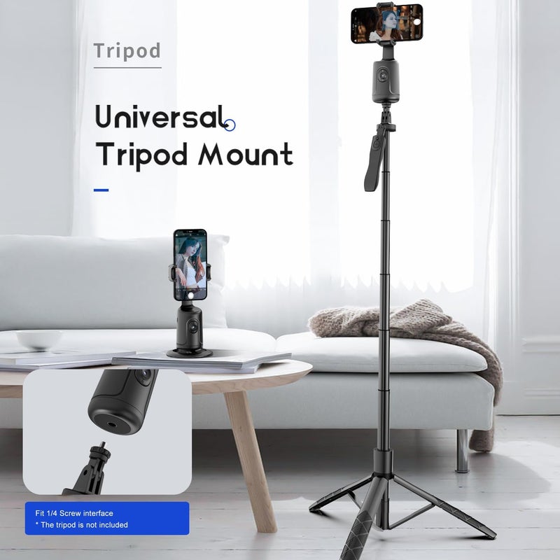 Green House Auto Face Tracking Phone Holder & Mount, 360°Fast Rotation, Gimbal Stabilizer for Influencer Content Creating Vlog, YouTube, TikTok, Gesture Recognization, GH-USTTA-BK - Image 5